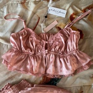 Victoria’s Secret”For Love & lemons” silk lingerie